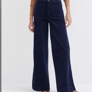LOFT Navy Wide Leg Pants